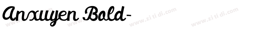 Anxuyen Bold字体转换